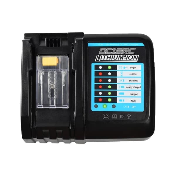 Genopladeligt batteri, høj kapacitet 90Ah, LED-indikator, 18V, oplader