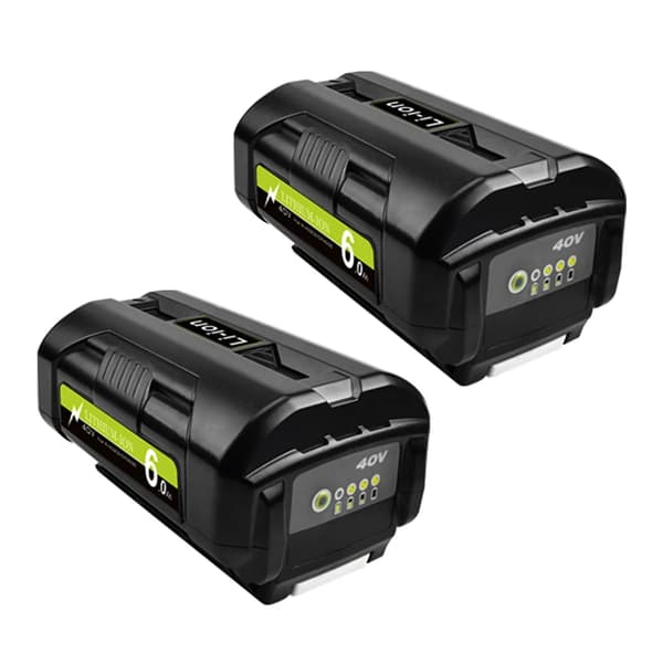 Ryobi 40V Batteri, 6000mAh Kapacitet, Kompatibel med Ryobi Værktøj,2 PAKKET