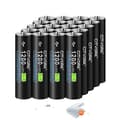 Miniatyrbillede 1 af 2: Genopladeligt Lithium Batteri, Høj Kapacitet, USB Genopladeligt, 20 stk AAA-batteri