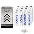 Miniatyrbillede 1 af 2: Genopladelige batterier, 100% originale, forudopladede, 16 batteri 1 oplader