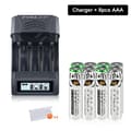 Miniatyrbillede 2 af 2: Genopladeligt AAA-batteri, 1300mWh kapacitet, LCD-oplader, 8 batteri 1 oplader