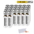 Miniatyrbillede 2 af 2: Genopladeligt AAA-batteri, 1300mWh kapacitet, LCD-oplader, 20 stk batteri