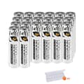 Miniatyrbillede 1 af 2: Genopladeligt AAA-batteri, 1300mWh kapacitet, LCD-oplader, 20 stk batteri