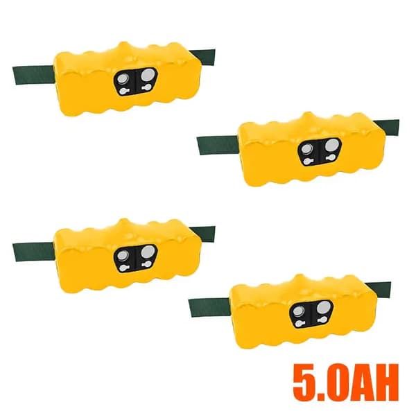 iRobot Roomba Vaihtobatteri, 5000mAh Kapasiteetti, Yhteensopiva Useiden Mallien Kanssa,4 kpl 5000mAh