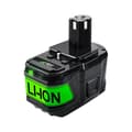 Miniatyrbild 1 av 2: Ryobi 18V Litiumjonbatteri, Högkapacitetsalternativ, Uppladdningsbar Bekvämlighet,1 FÖRPACKNING 9.0Ah