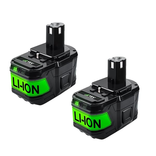 Ryobi 18V Lithium-ion Batteri, Højkapacitetsmuligheder, Genopladelig Bekvemmelighed,2 PAK 9.0Ah