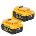 Miniatyrbillede 1 af 2: Camason 6Ah Lithium Ion Batteri, Kompatibel med D*w*lt Værktøj, LED Strømindikator,6Ah batteri 2 stk.