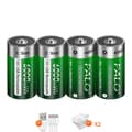 Miniatyrbillede 1 af 2: Genopladeligt D-størrelse batteri, USB-opladning, Lithium-ion teknologi, 4 stk C-størrelse batteri