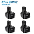 Miniatyrbillede 2 af 2: Hitachi 12V Batteri, 3500mAh Kapacitet, Kompatibel med Flere Modeller,4 stk. batteri 3500mAh