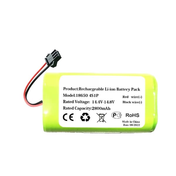 Robottipölynimurin akku, nimelliskapasiteetti 2800mAh, nimellisjännite 14.4V - 14.8V,2800mAh