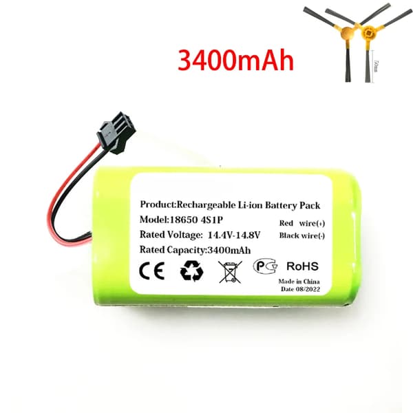 Robotdammsugare Batteri, Nominell Kapacitet 2800mAh, Nominell Spänning 14.4V - 14.8V,3500mAh