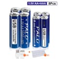 Miniatyrbillede 2 af 2: Genopladeligt Lithium-ion Batteri, 15V Kapacitet, USB Hurtig Opladning, 4AA 4AAA