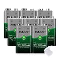 Miniatyrbillede 1 af 2: Genopladeligt 9V batteri, Ni-MH teknologi, inkluderer batterioplader, 8 stk 9v batteri, 9V