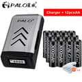 Miniatyrbillede 2 af 2: Genopladelige AA-batterier, 100% originale, Ni-MH-teknologi., 12 batteri 1 oplader