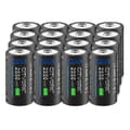 Miniatyrbillede 1 af 2: CITYORK CR123A Genopladeligt Batteri, 2550mWh Kapacitet, USB Opladning,16 stk. 16340 batteri