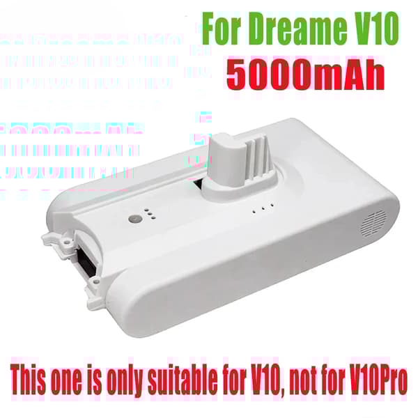Langaton pölynimuriakku, 5000mAh kapasiteetti, 25.2V jännite, yhteensopiva,V10