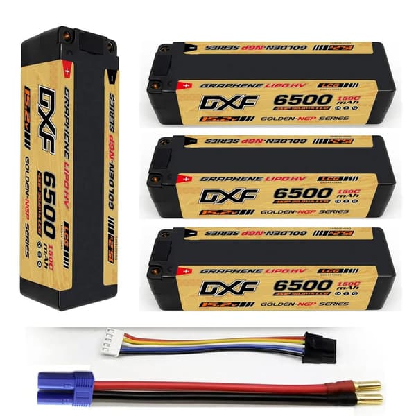 Lipo-batteri, 15,2V, 6500mAh, 150C,4PCS4S 6500 EC5 5mm