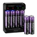 Miniatyrbillede 2 af 2: AA genopladeligt batteri, 3000mWh, Li-Ion, høj kapacitet,8stk batteri SÆT, 1.5V