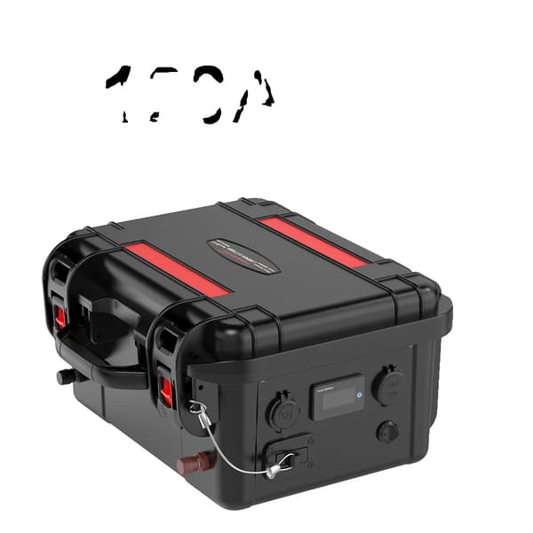 LiFePO4-batteri, 12V, kompakt design,120Ah med Bluetooth