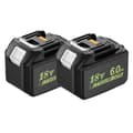 Miniatyrbillede 2 af 2: Elværktøj, 18V spænding, 6000mAh kapacitet, Li-Ion type,BL1860 2STK