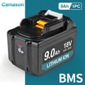 Miniatyrbillede 2 af 2: Batteri, Li-ion, 3Ah / 5Ah / 6Ah / 9Ah,9Ah Batteri 1 stk, 18V