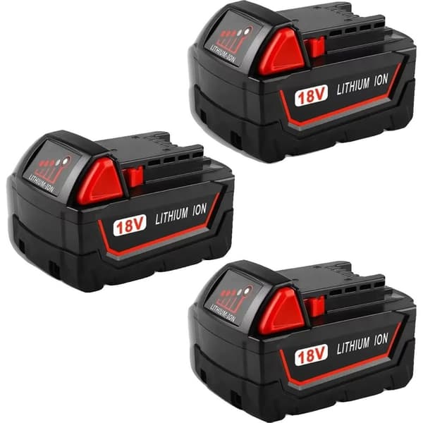 Batteri til elværktøj, lithium-ion, kun batterier,5000mAh 3PCS