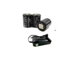 Miniatyrbillede 1 af 2: Batteri og Oplader, 26350, 2000 mAh, Lithium Kobalt Oxid,3Batterier 1Lader-a