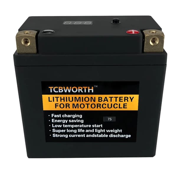 Motorcykelbatteri, 4Ah kapacitet, 260 CCA, 113*70*105 mm dimensioner,7S venstre-negativ