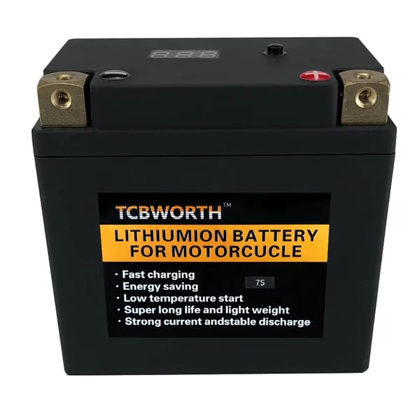 Motorcykelbatteri, 4Ah kapacitet, 260 CCA, 113*70*105 mm dimensioner,7S venstre-negativ
