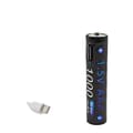 Miniatyrbillede 1 af 2: AAA USB genopladeligt batteri, 1,5V, 1000mAh, Li-Ion,AAA 1.5V X8