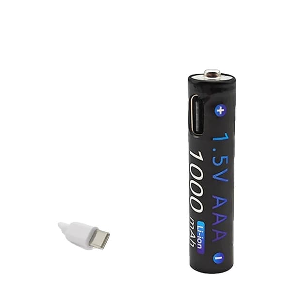 AAA USB genopladeligt batteri, 1,5V, 1000mAh, Li-Ion,AAA 1.5V X8