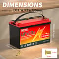 Miniatyrbillede 2 af 2: Lithiumjernfosfatbatteri, 12V, 100Ah, Alsidige Anvendelser,12V 100AH