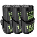 Miniatyrbillede 2 af 2: Batteri til elværktøj, 3000mAh kapacitet, 10.8V spænding, Li-ion teknologi,3stk
