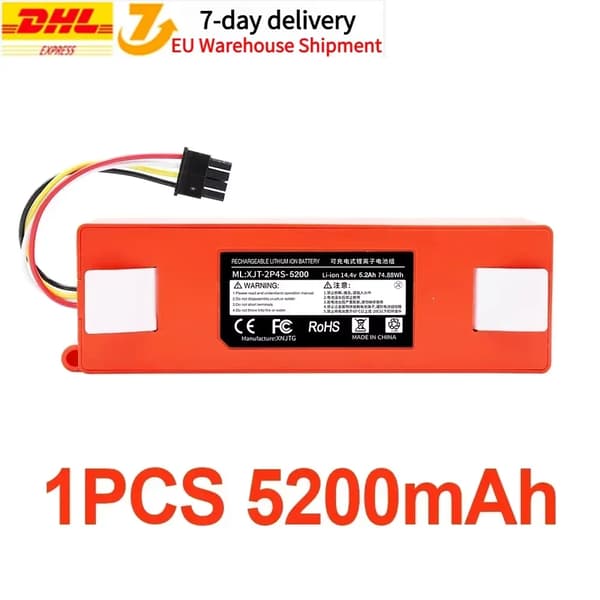 Erstatningsbatteri, Li-Ion, Prismatic,14.4V 5200mAh, 14.4V
