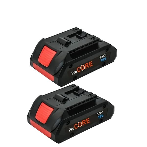 Li-Ion Type, 6000mAh Kapacitet, Kompatibel med 18V Værktøj,6.0AhX2
