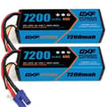 Miniatyrbillede 2 af 2: Lithiumbatteri, 7200mAh kapacitet, 11.1V spænding,2PCS 11.1V 7200 EC5