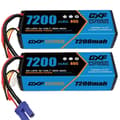 Miniatyrbillede 1 af 2: Lithiumbatteri, 7200mAh kapacitet, 11.1V spænding,2PCS 11.1V 7200 EC5