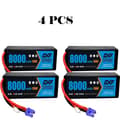 Miniatyrbillede 2 af 2: Lipo-batteri, 11,4V, 8000mAh,4PCS 3S 8000 EC5