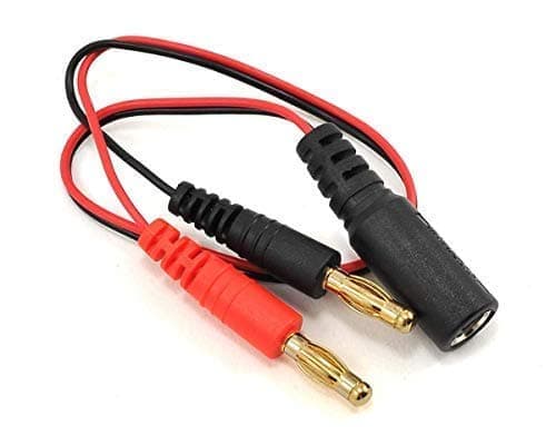 Fasthark briller Opladning af batteri Kabeladapter 2,1 DC til 4 mm Banan - tilbehør til fjernstyret legetøj