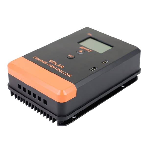 12V/24V MPPT Solregulator - Automatisk Spænding, LCD Baggrundsbelysning, Flere Belastningsstyring