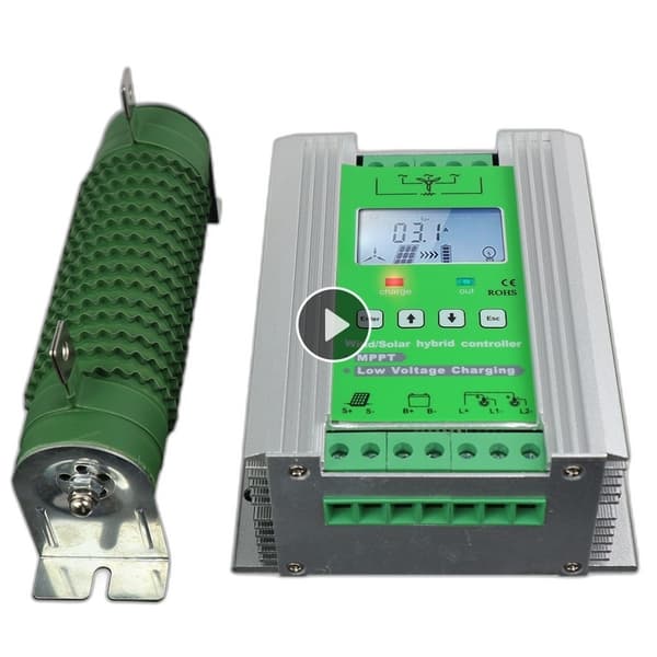 1400W 10A-30A MPPT Tuuli-Aurinko Hybridi Ohjain - 12V/24V Päästökuorma