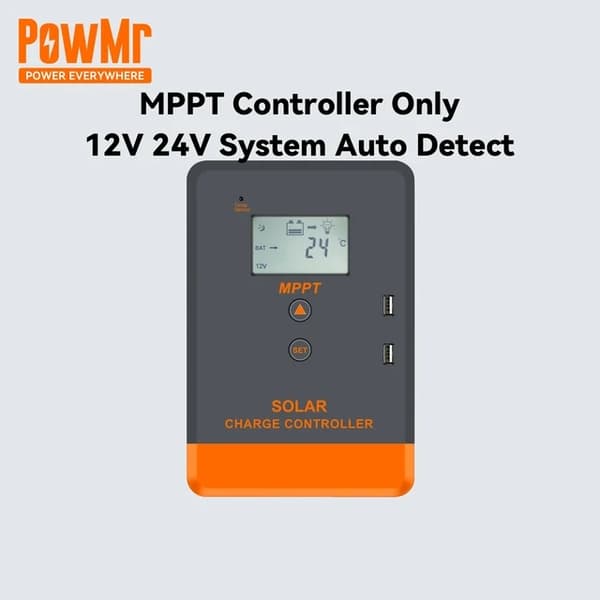MPPT-ohjain, 12V 24V akku, aurinkosäädin, MPPT-ohjain vain, 20A MPPT-ohjain