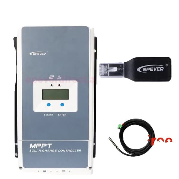 Aurinkopaneelien lataussäädin, MPPT-tekniikka, useita ampeerivaihtoehtoja, BLE-anturilla, Tracer5420AN with WIFI Sensor