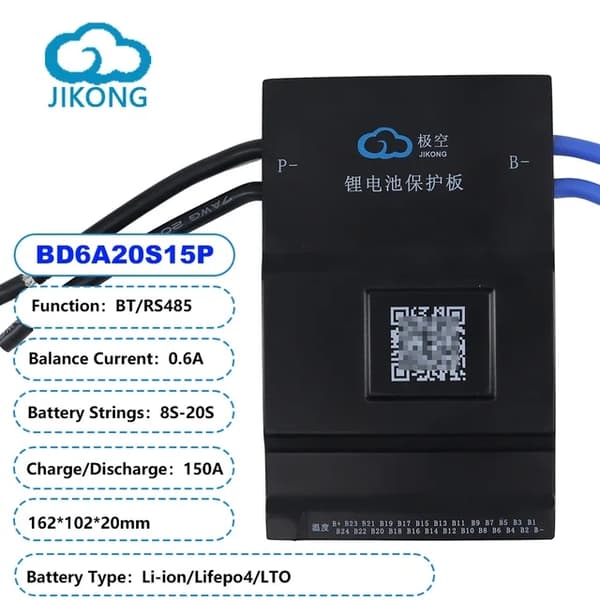 Batteristyringssystem, Bluetooth-app kontrol, Aktiv Balance Teknologi, BD6A24S10P