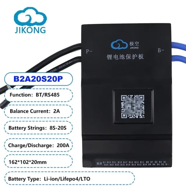 Batteristyringssystem, Bluetooth-app kontrol, Aktiv Balance Teknologi, BD6A24S10P