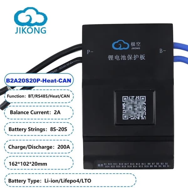 Batteristyringssystem, Bluetooth-app kontrol, Aktiv Balance Teknologi, BD6A24S10P