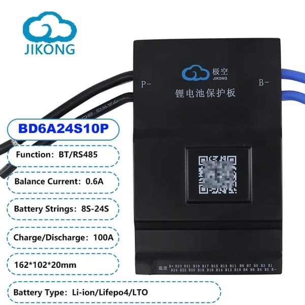 Batteristyringssystem, Bluetooth-app kontrol, Aktiv Balance Teknologi, BD6A24S10P