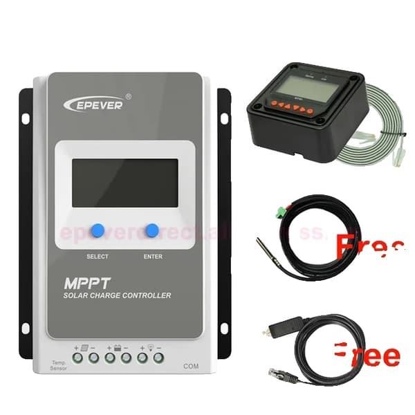 Mppt Solcelleladeregulator, Flere Ampere Muligheder, LCD Display, 3210AN med sensor
