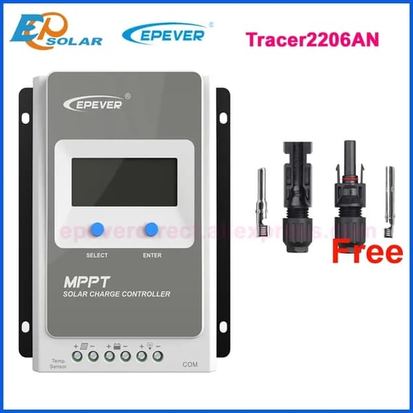 Mppt Solcelleladeregulator, Flere Ampere Muligheder, LCD Display, 3210AN med sensor