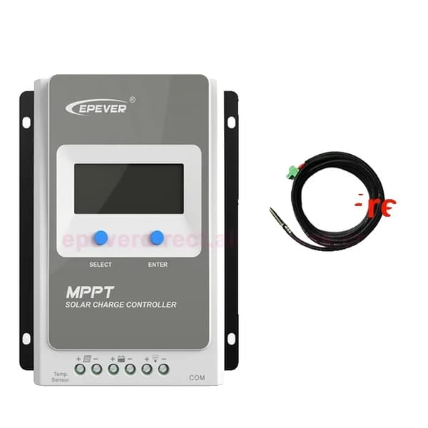 Mppt Solcelleladeregulator, Flere Ampere Muligheder, LCD Display, 3210AN med sensor